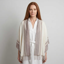 Unisex | Maui Wrap | Stripe Cognac / Ivory