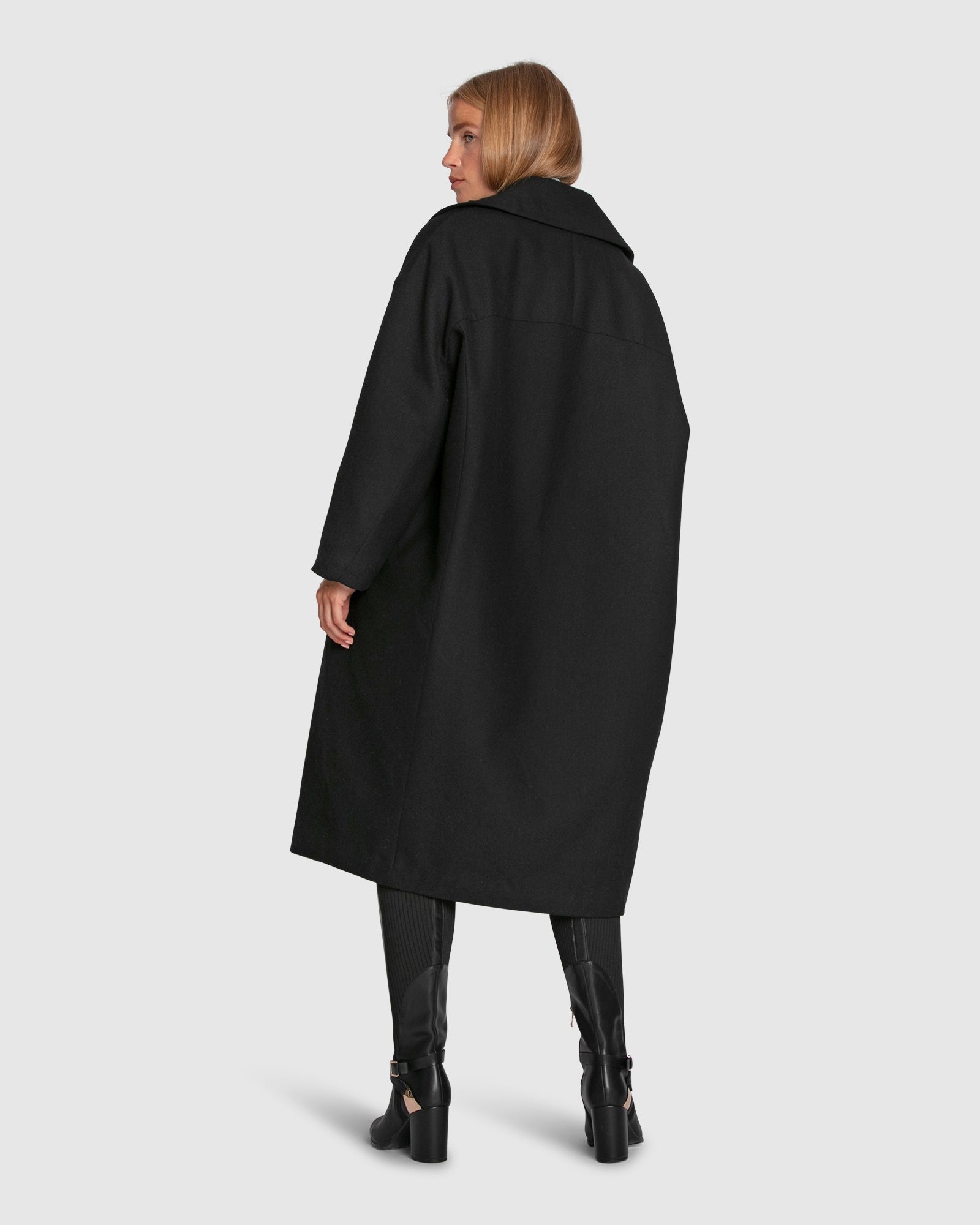 Women | Adventure Lifetime Wool Blend Coat | Black