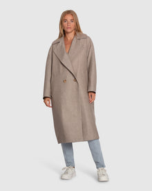 Women | Adventure Lifetime Wool Blend Coat | Mocha