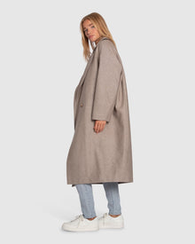 Women | Adventure Lifetime Wool Blend Coat | Mocha