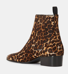 Print Leather Boots | Women | Leopard