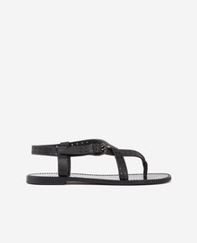 Sandals In Perforated Leather | Women | Black