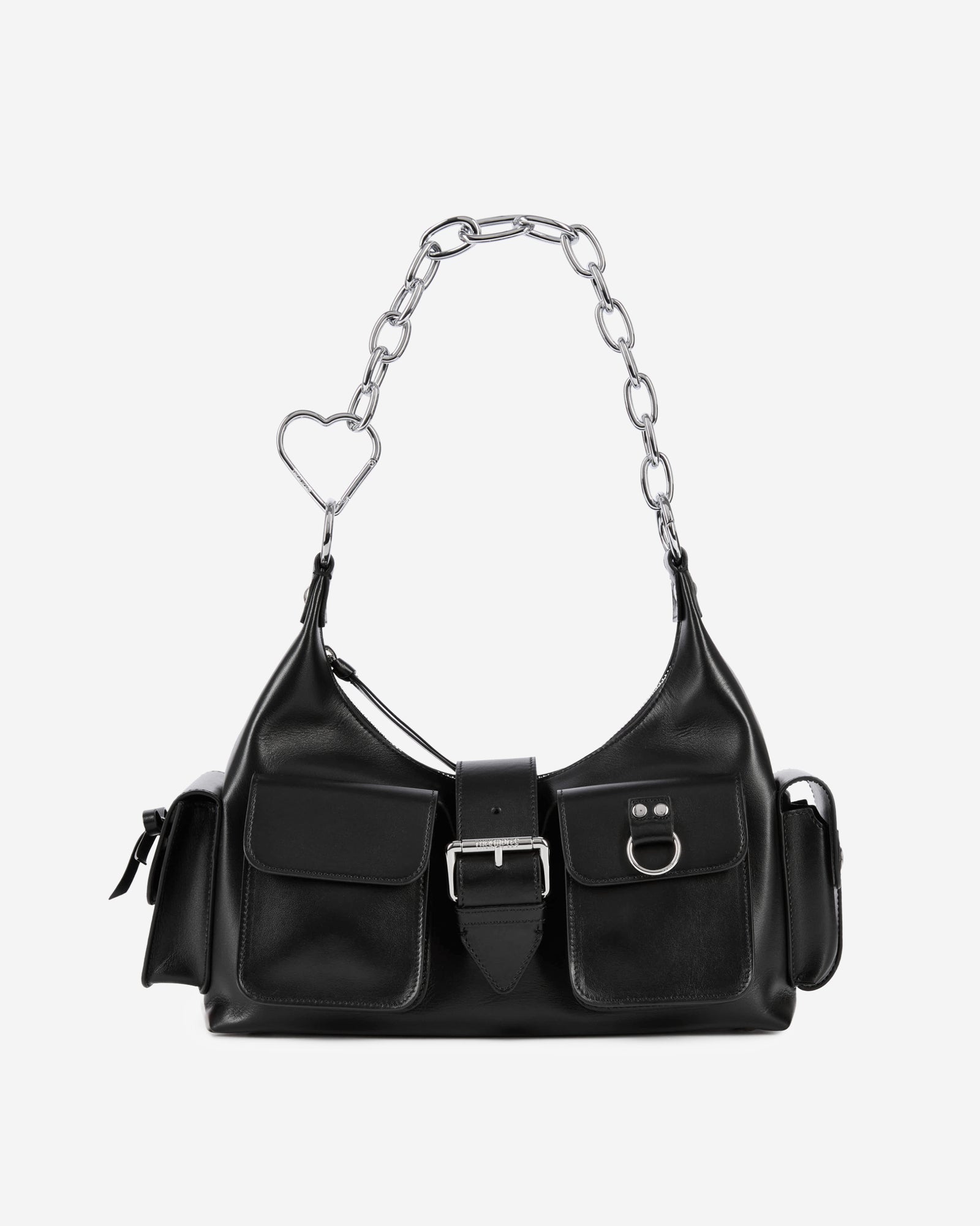 Smooth Leather Amelia Chain Bag | Women | Black