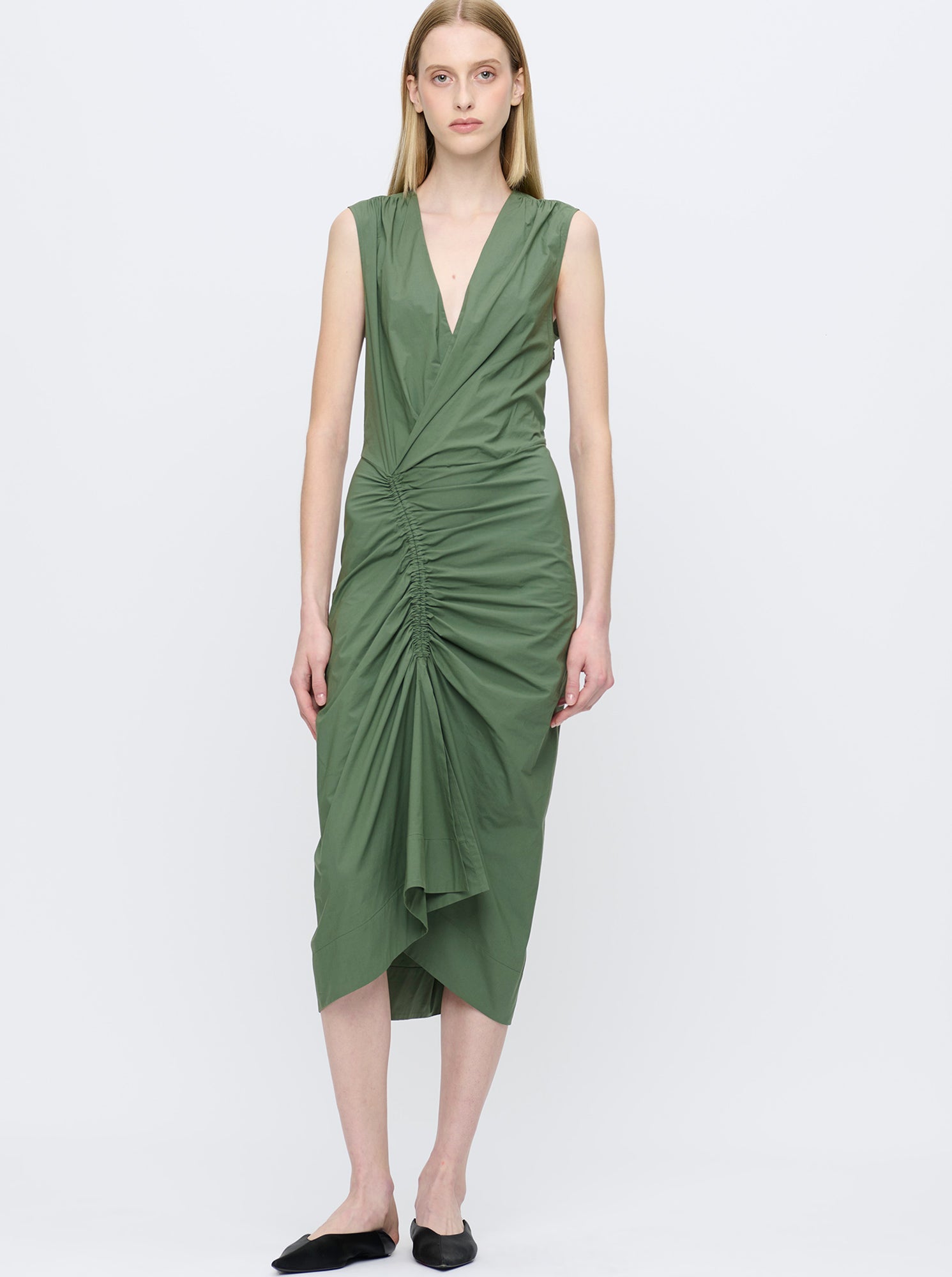 Agnes Wrap Dress | Military