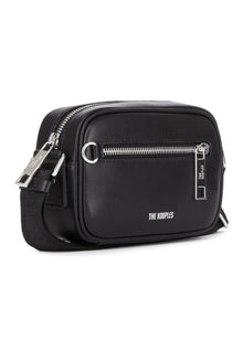 Small Leather Messenger Bag | Women | Black