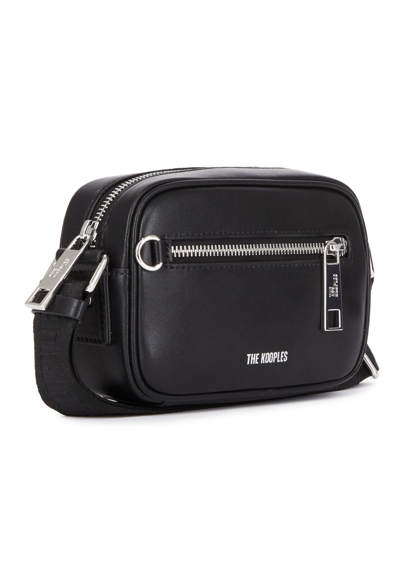 Small Leather Messenger Bag | Women | Black