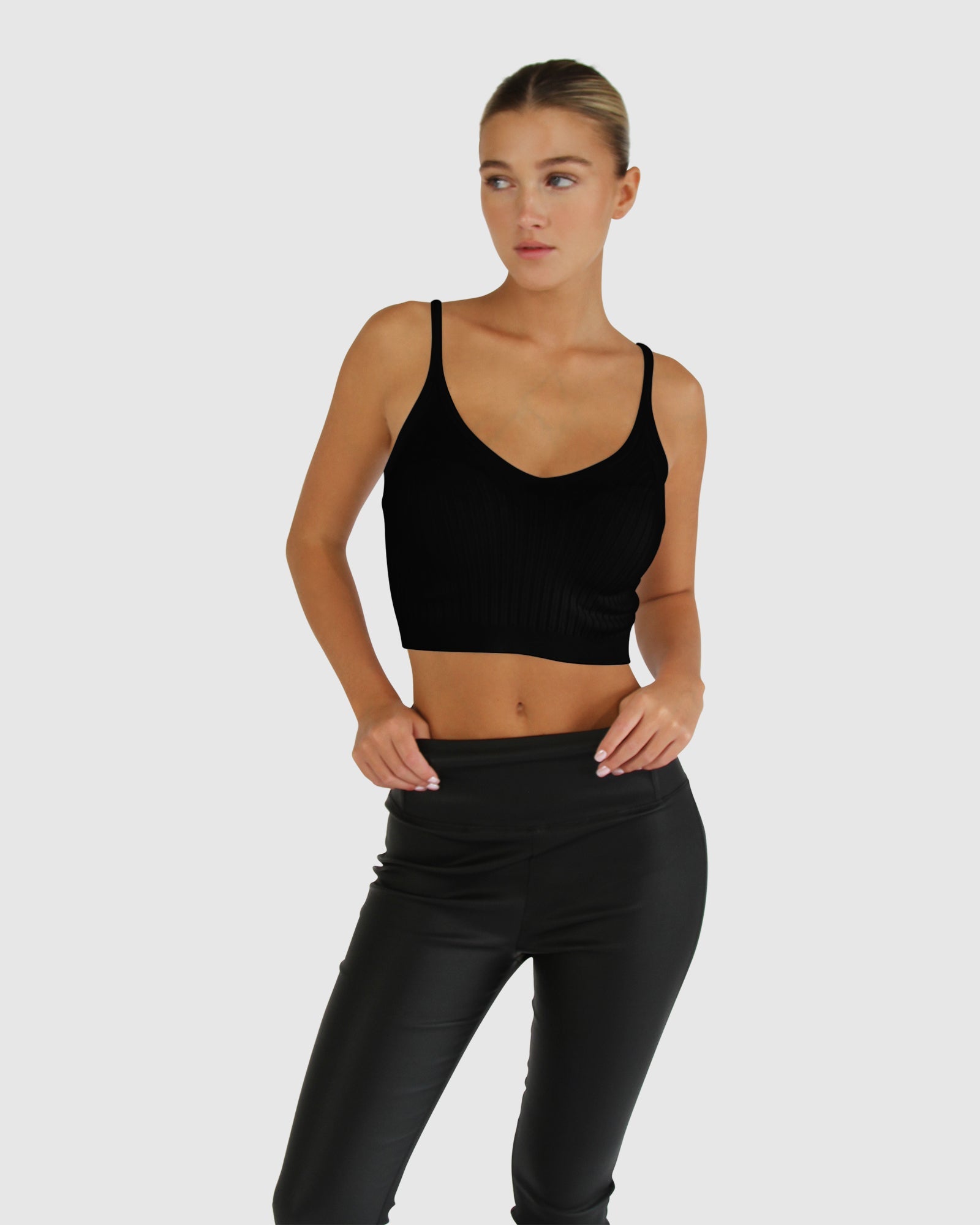Women | All I Need Knit Crop | Black