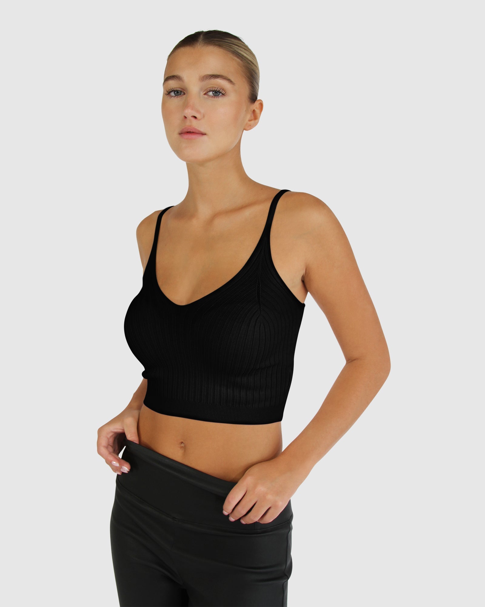 Women | All I Need Knit Crop | Black