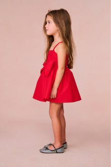 Girls Alejandra Bow Mini Dress | Red