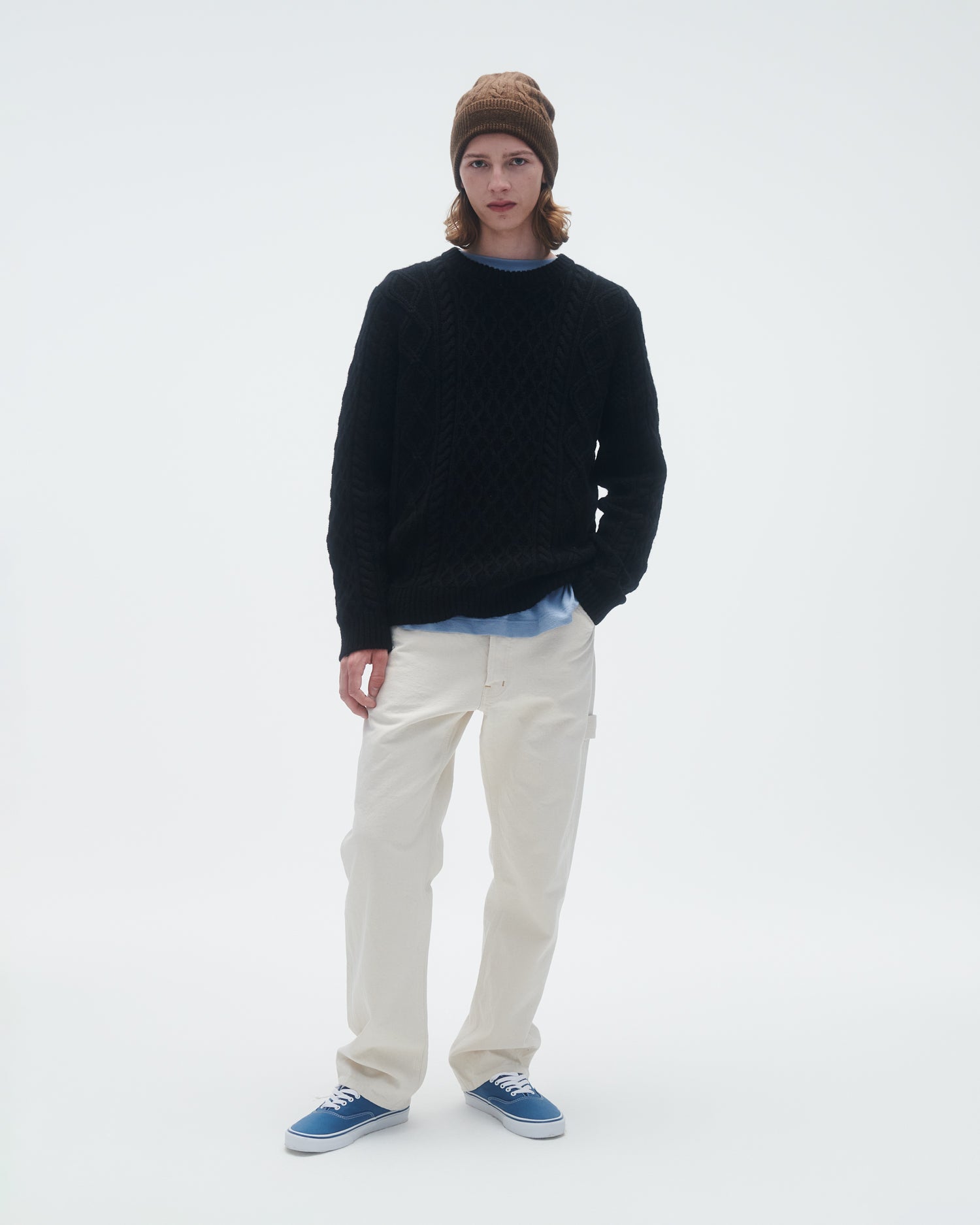 Mens | Allday Cable Crew | Black