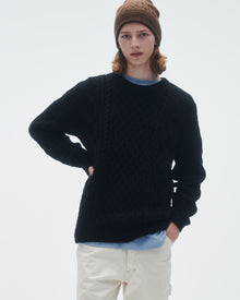 Mens | Allday Cable Crew | Black