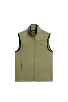 Santino Polartec Vest in Oil Green by J.Lindeberg
