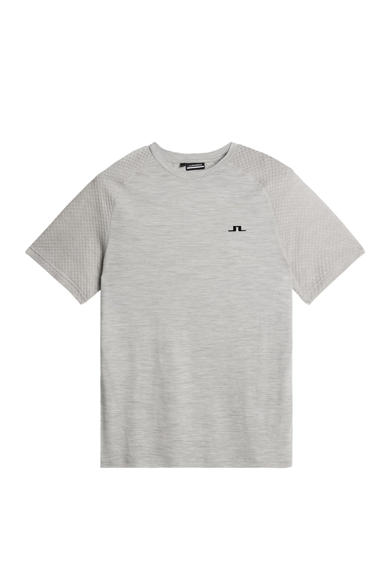 Brent Wool T-shirt in Light Grey Melange by J.Lindeberg