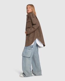 Women | All My Love Wool Overshirt | Military