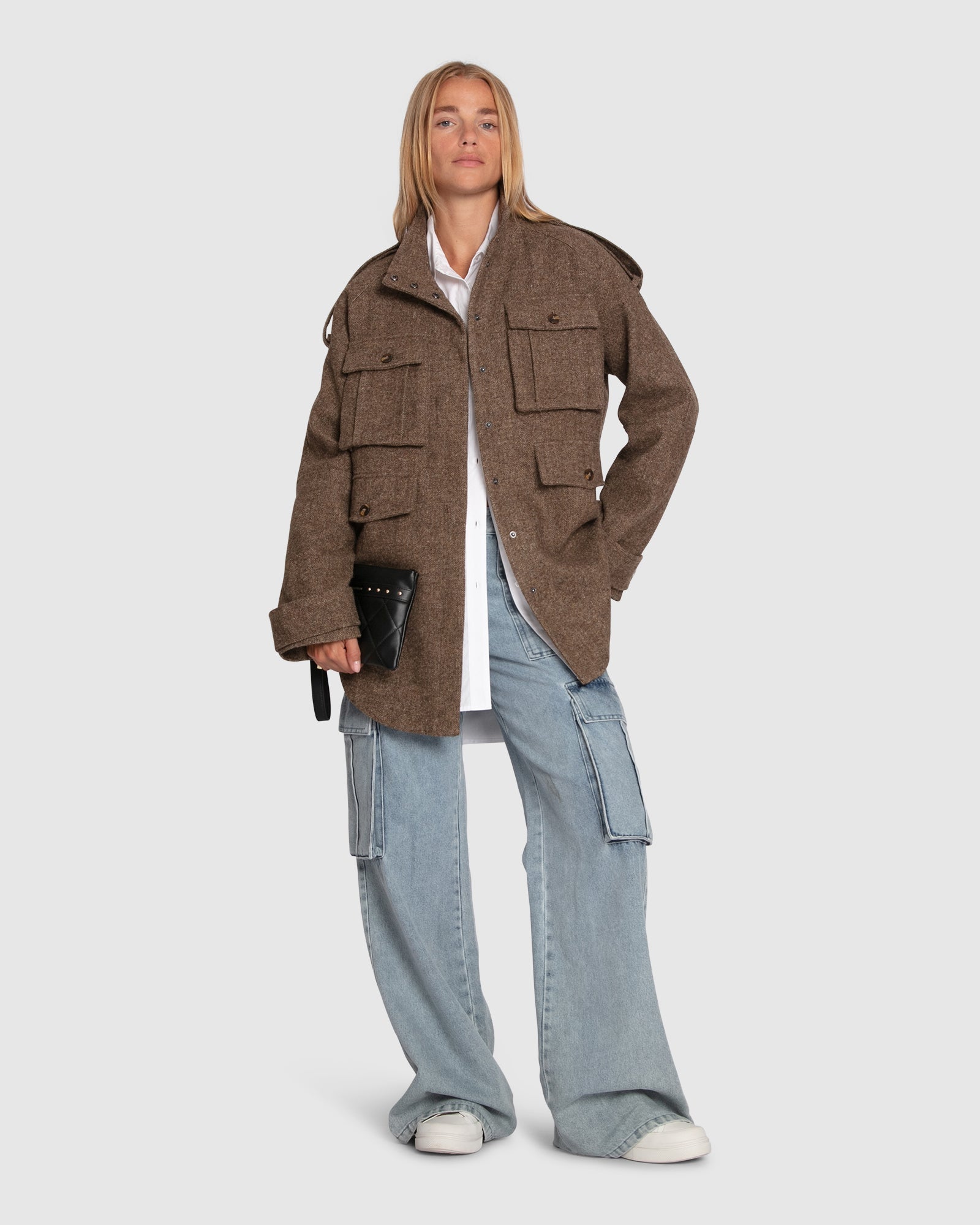 Women | All My Love Wool Overshirt | Military