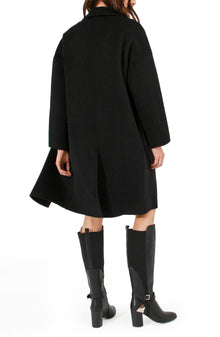 Women | Amnesia Wool Blend Oversized Coat | Black