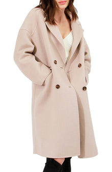 Women | Amnesia Wool Blend Oversized Coat | Sand