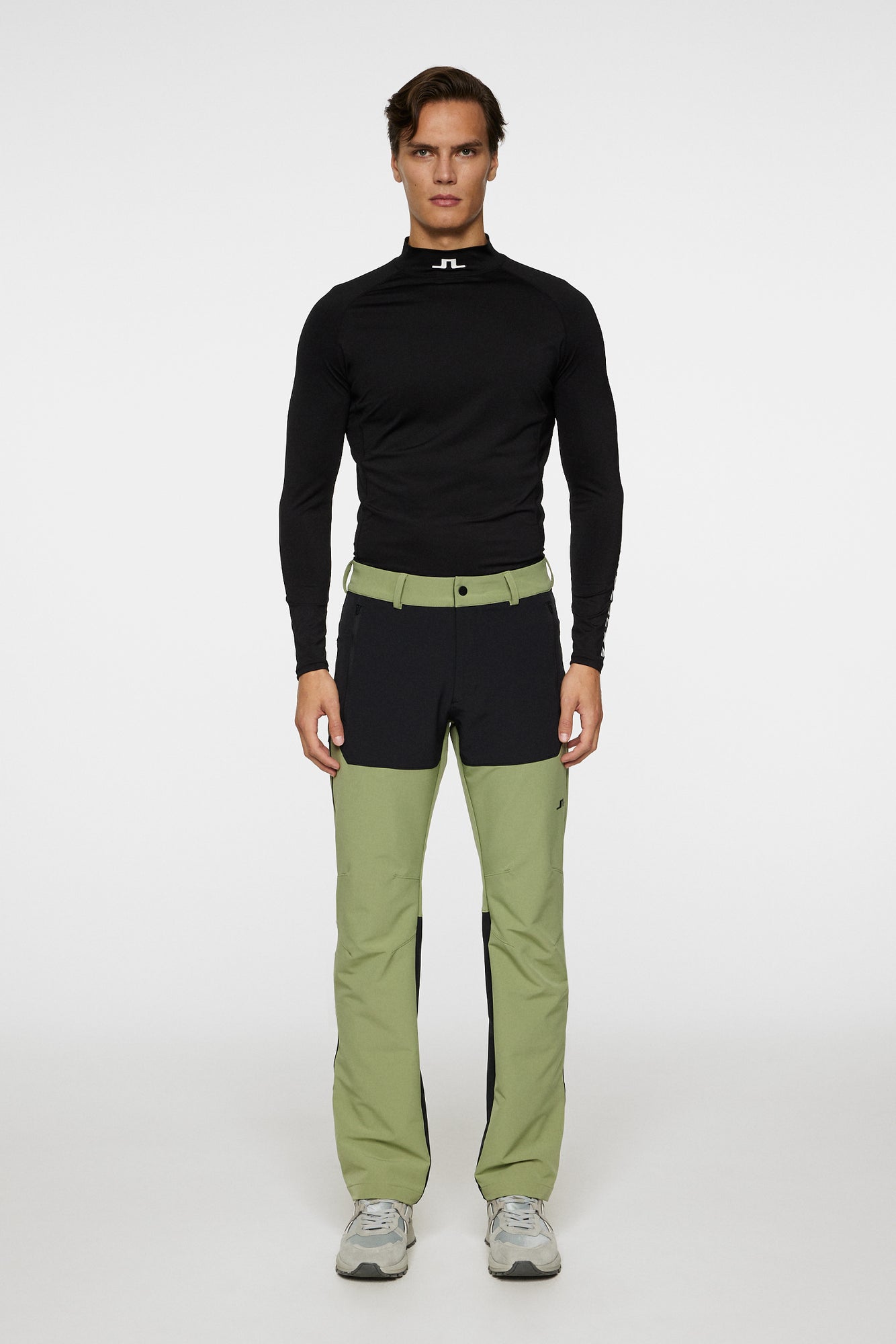 Men | Marko Colour Block Pant | Oil Green