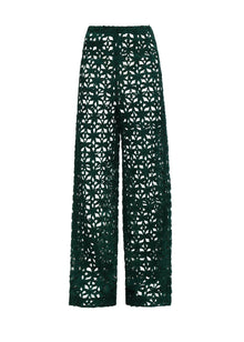 Ndu Lace Pants | Emerald