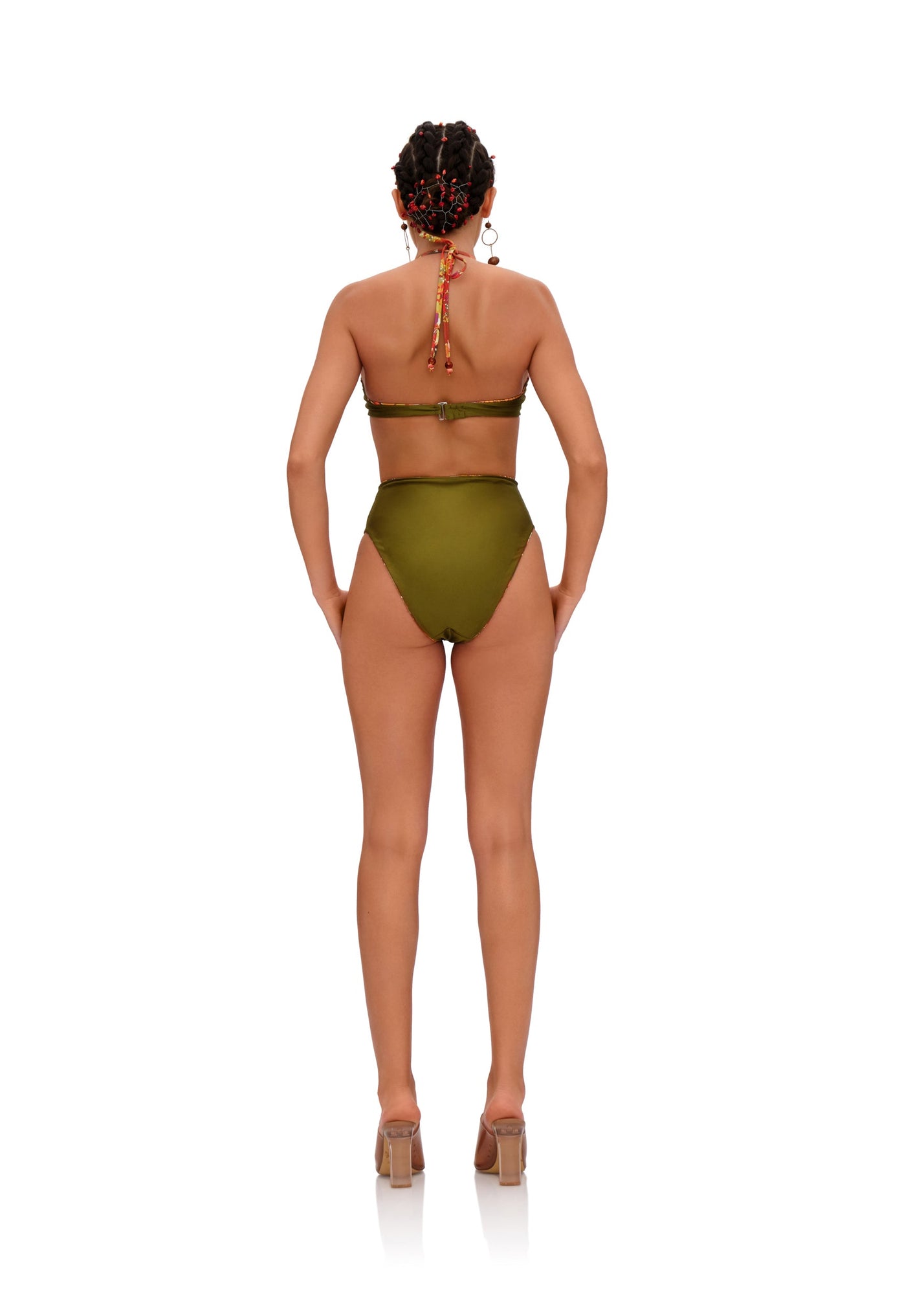 Uwa Reversible Bikini Top | Kola Print