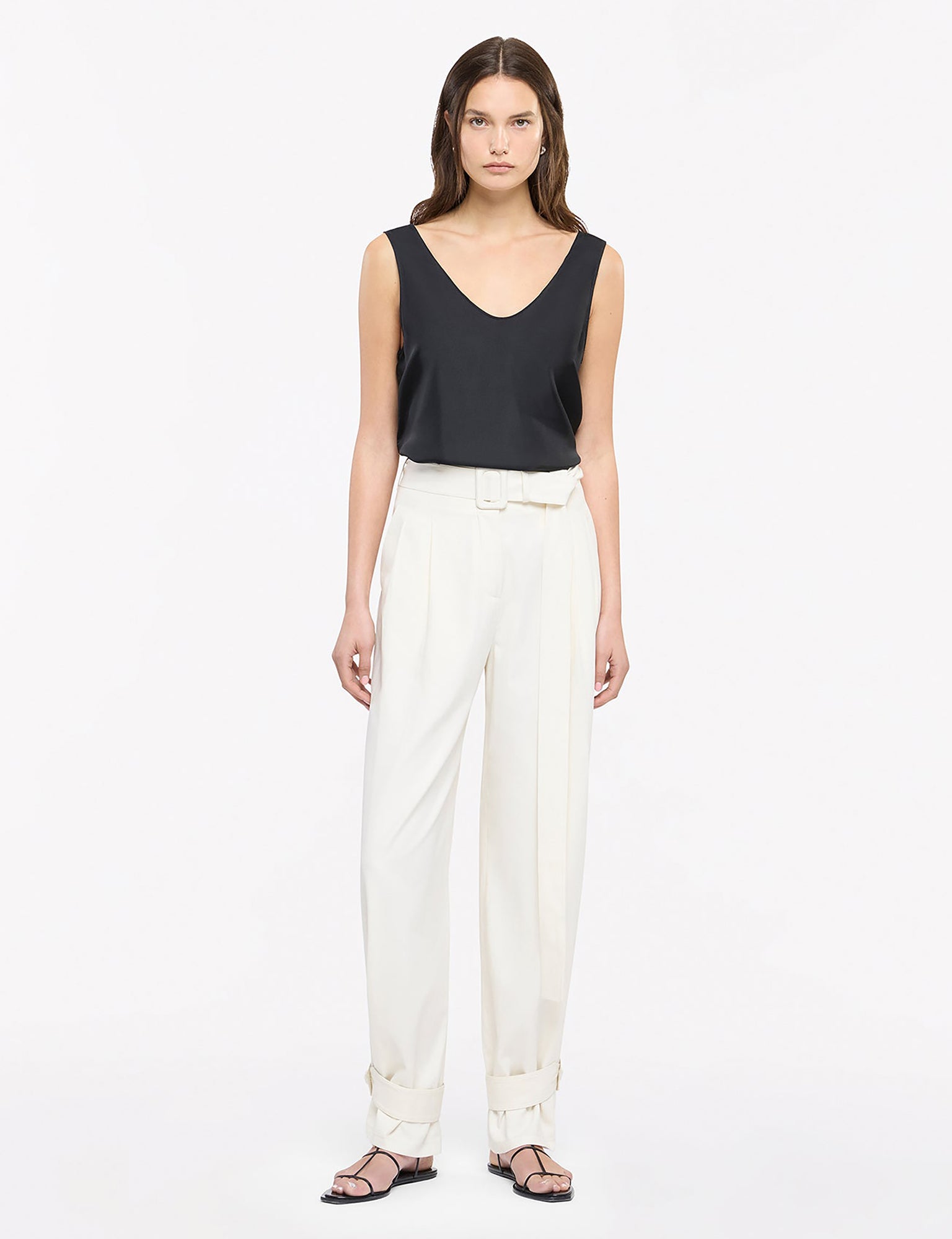 Women | Tab Trouser | Off White