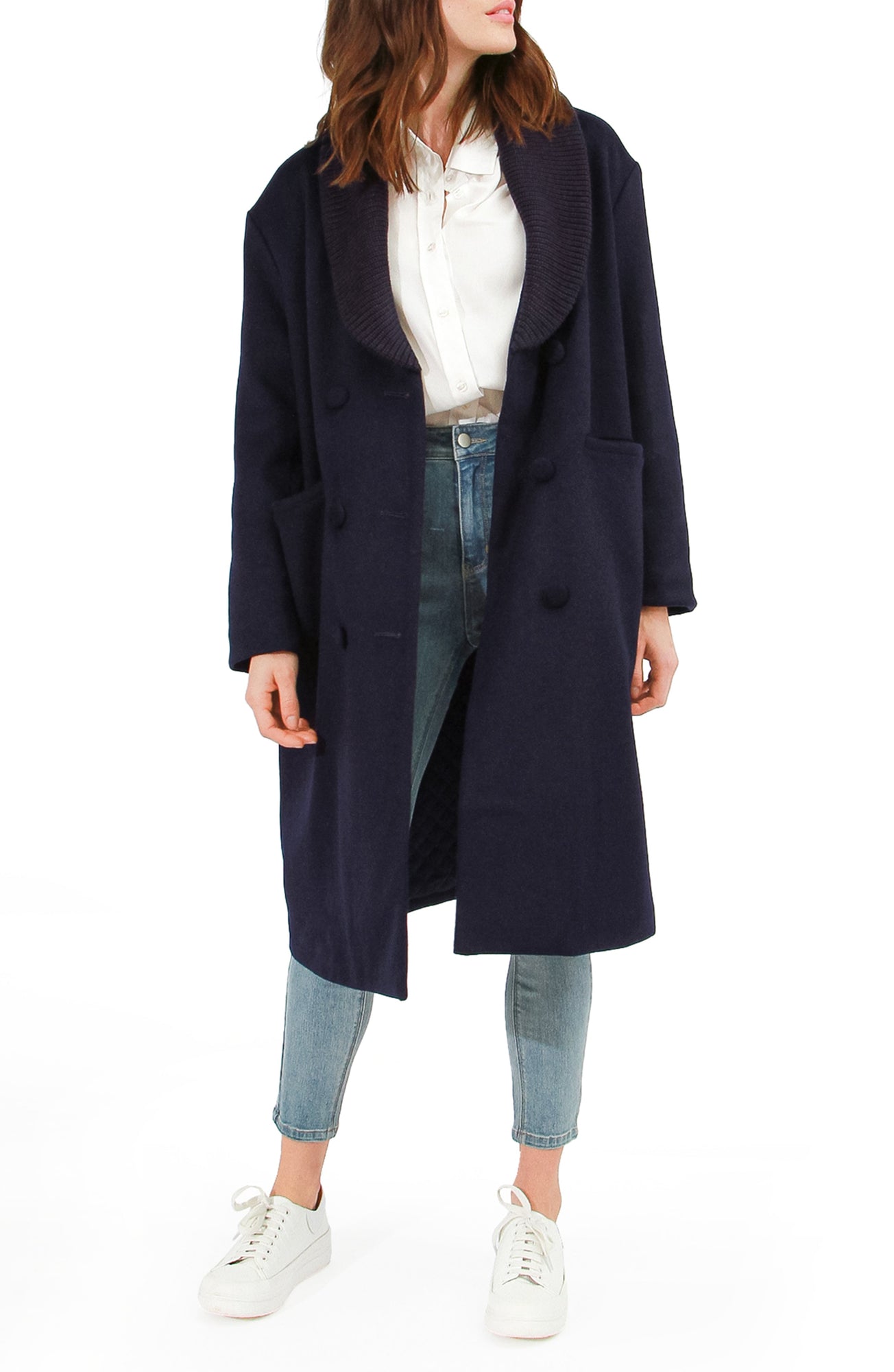 After Party Qulited Lining Coat | Women | Navy