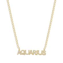 The Iced Out Zodiac Necklace | Gold Vermeil & Sterling Silver