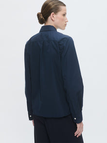 Arletty Embroidered Shirt | Navy