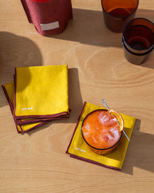4 Pack | Asa Hemp Cocktail Napkin | Hemp Dijon