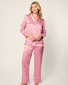 Womens | Silk Pajama Set | Love Lines