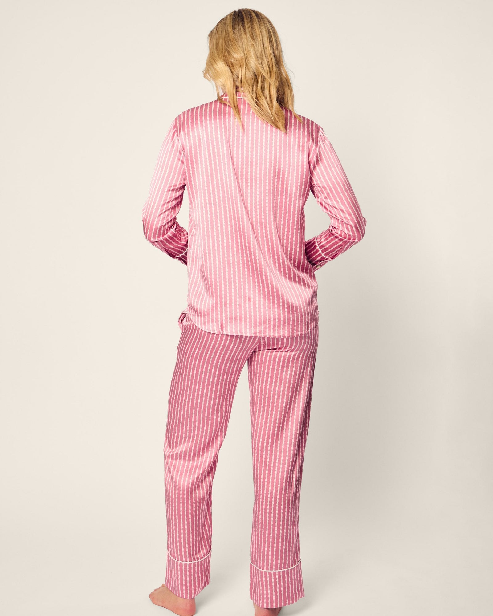 Womens | Silk Pajama Set | Love Lines
