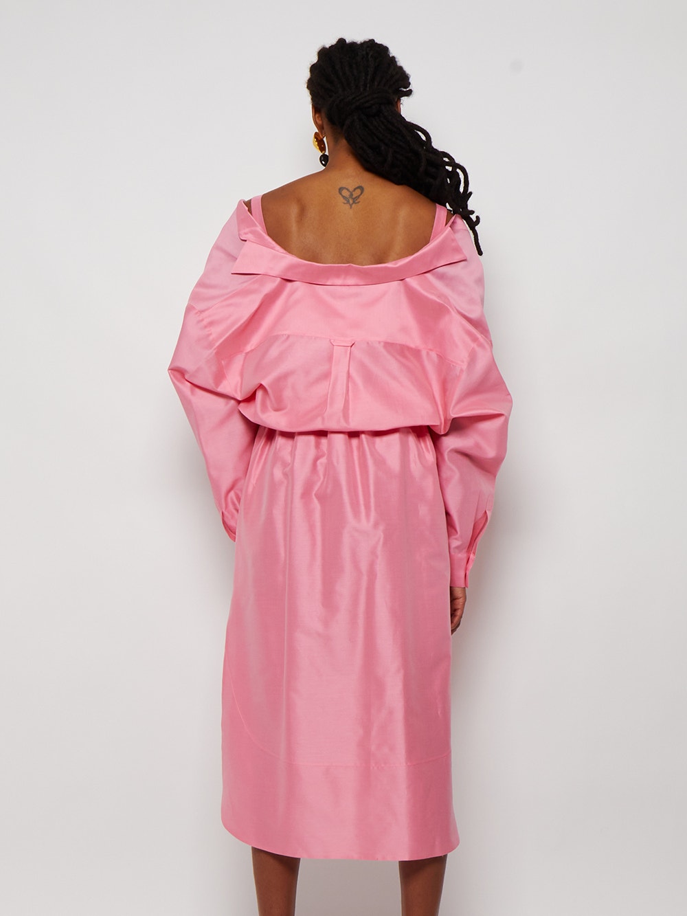 Women | Rosie Assoulin | Bustino Button Down Dress Starfish | Pink