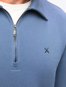 Mens | Divine Classic-Fit Fleece Q-Zip | Atlantic