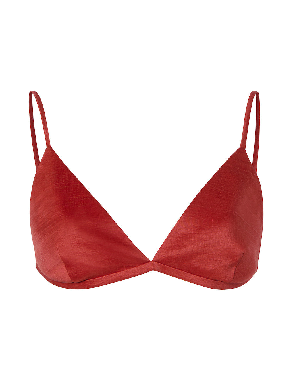 Womens | The Triangle Bra | Washed Red