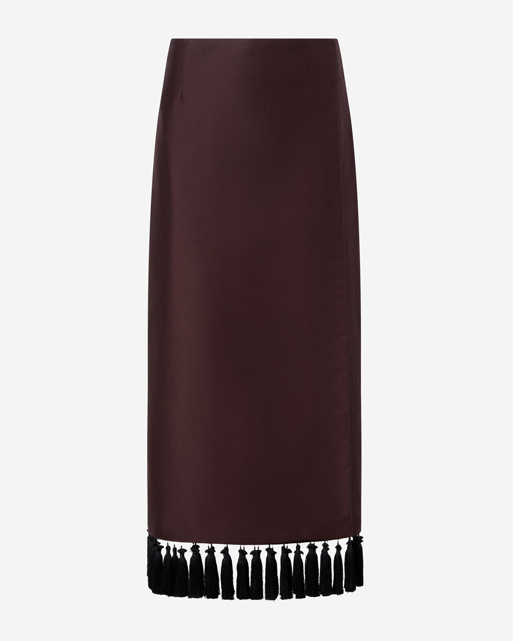 Womens | The Cadence Skirt in Cotton Sateen | Espresso