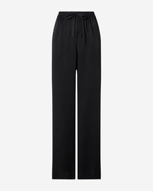 Womens | The Slouch Pants in Crepe-back Satin | Black