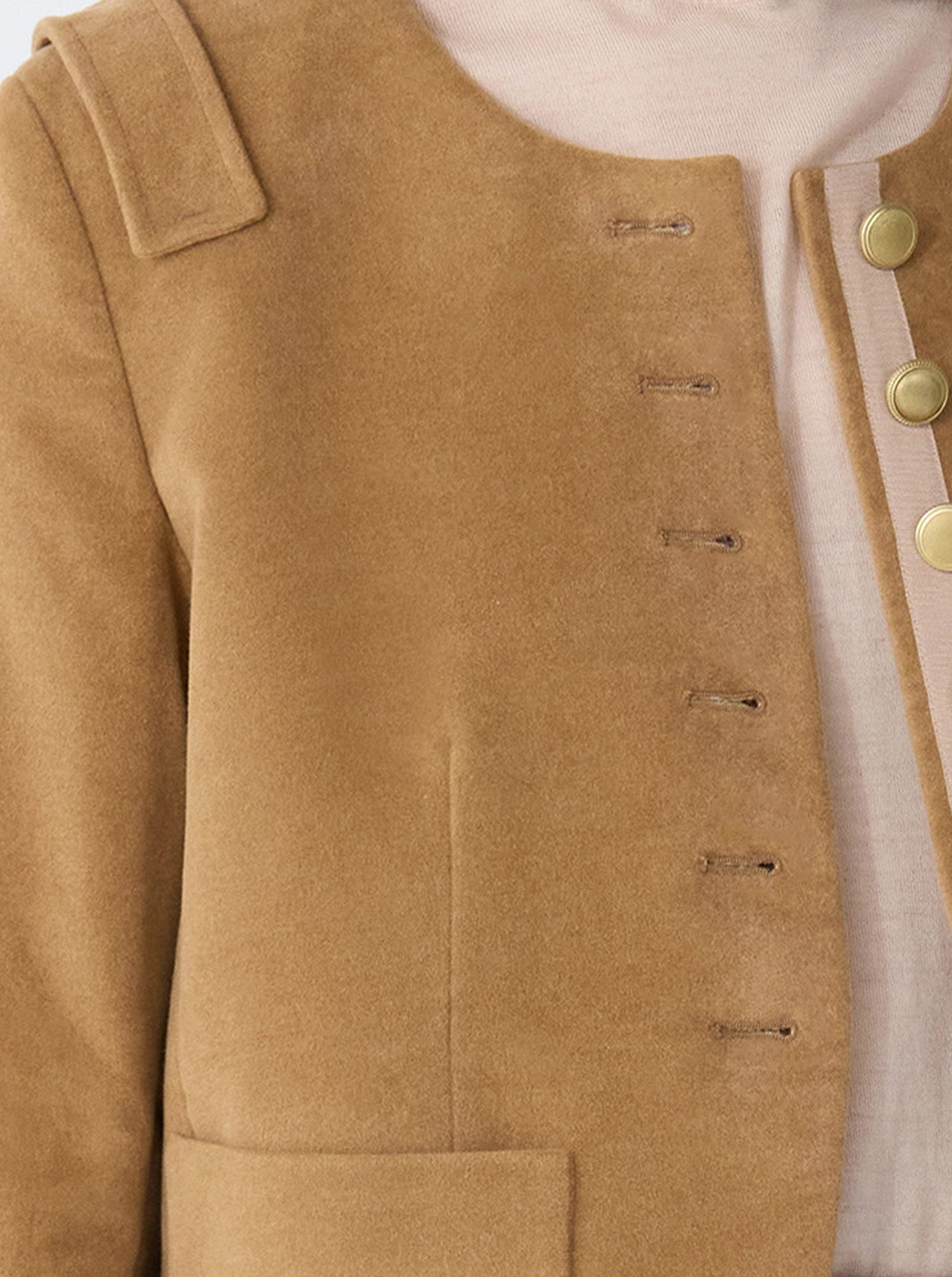 Aubrey Cropped Jacket | Camel