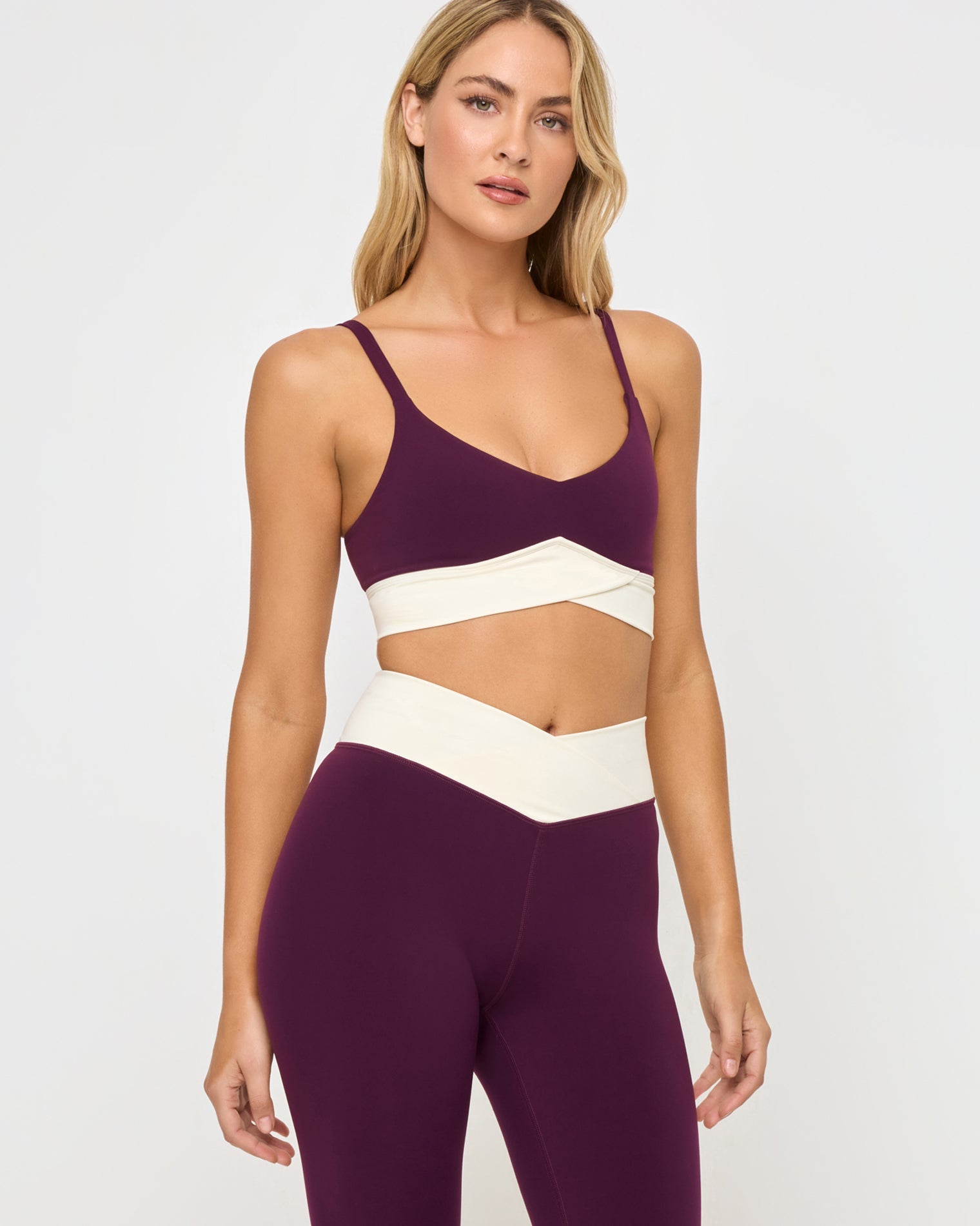 Unmatched Legging | Plum-Cream