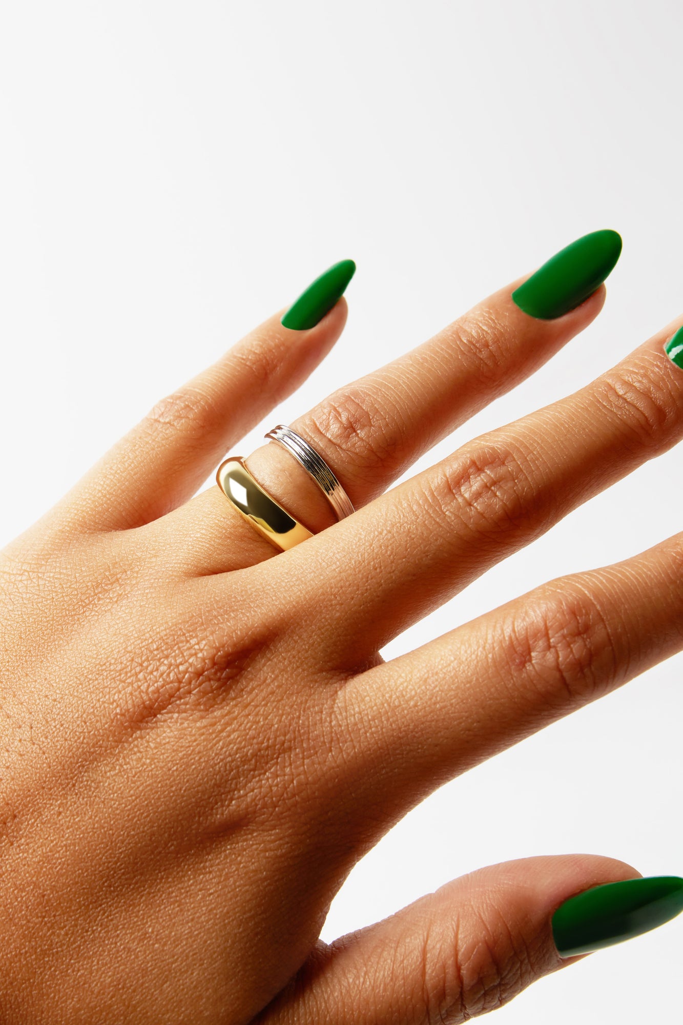 The Reflector Double Band Ring (Elaluz X Argento Vivo) | Gold