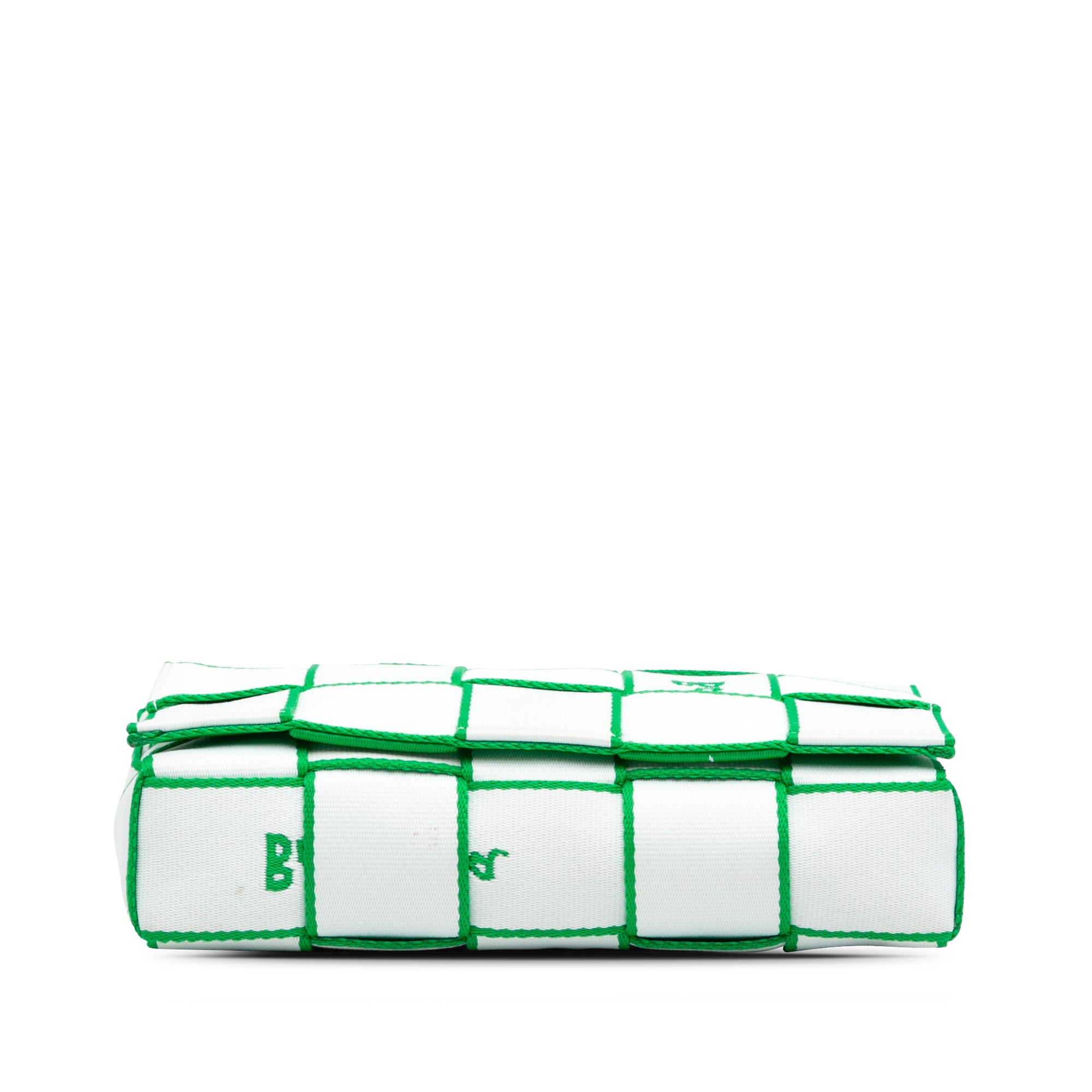 Bottega Veneta | Pre-Owned Canvas Intrecciato Webbing Cassette Crossbody | White