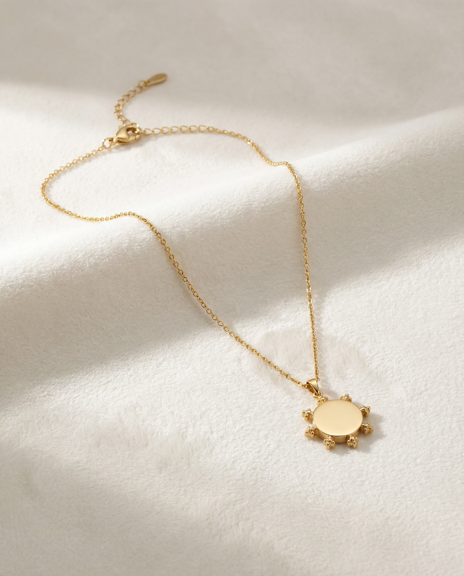 The Sol Pendant Necklace | 18Kt Gold Plated Brass