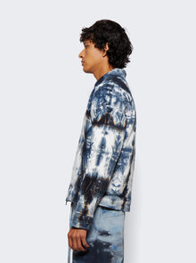 Men | NAHMIAS | Padded Zip Jacket Blue Tie Dye