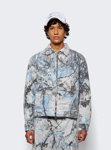 Men | NAHMIAS | Padded Zip Jacket White Marble