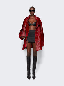 Women | Ludovic De Saint Sernin | Easy Cleavage Leather Bra | Black