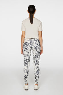 Women | Louise Printed Tights | Snake Rock Moonbeam M