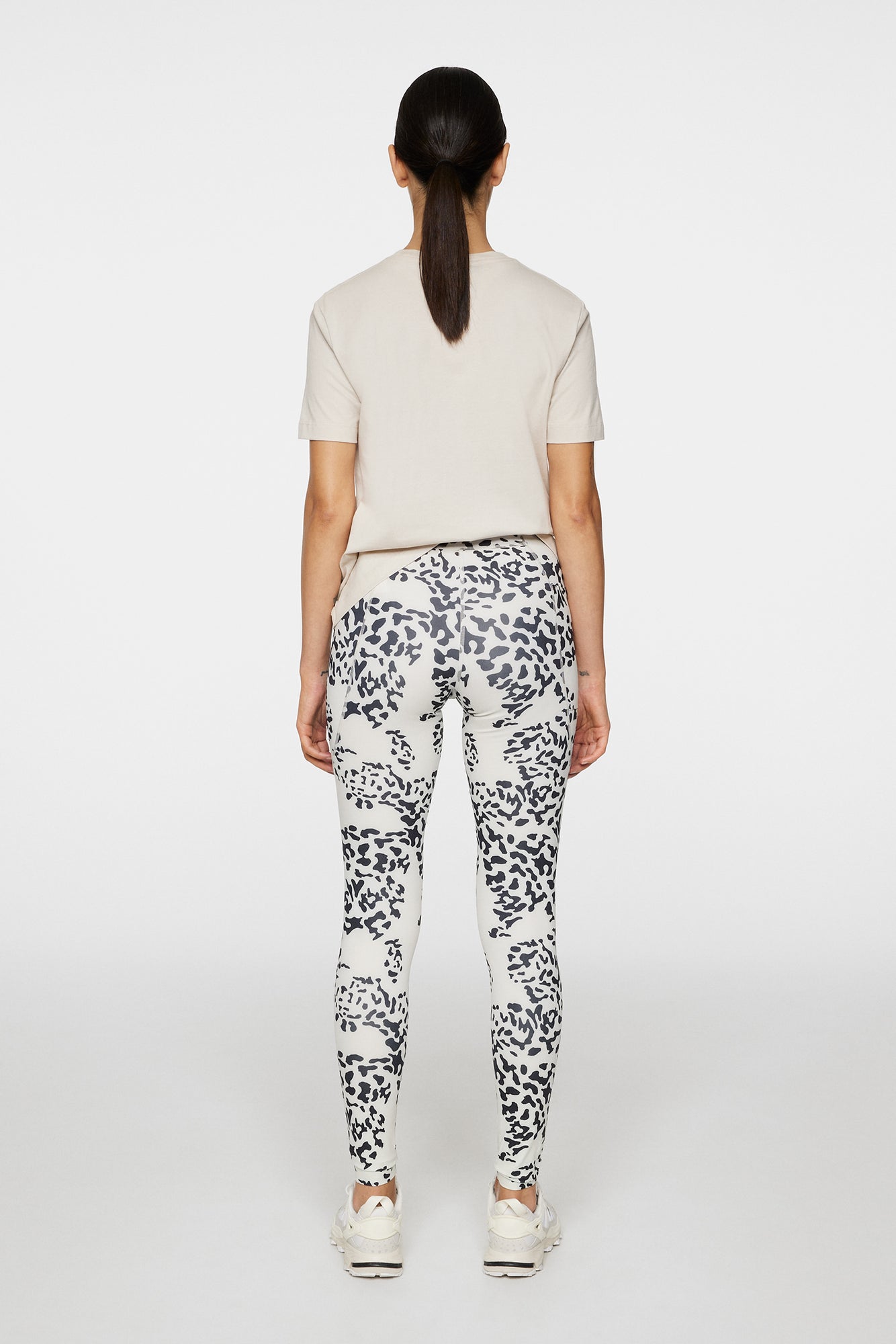 Women | Louise Printed Tights | Snake Rock Moonbeam M