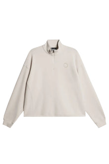 Airy Zip Sweatshirt in Moonbeam by J.Lindeberg
