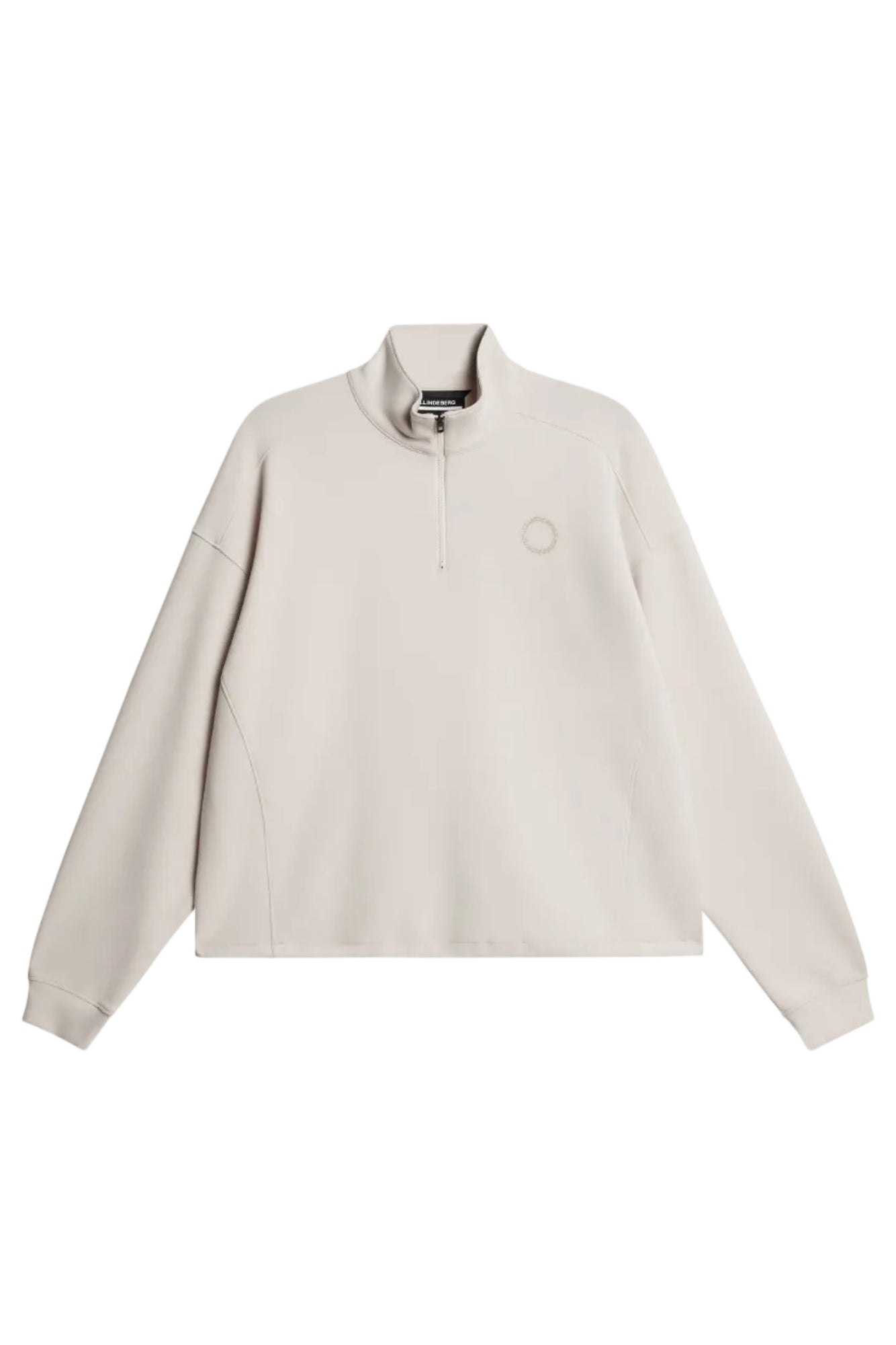 Airy Zip Sweatshirt in Moonbeam by J.Lindeberg