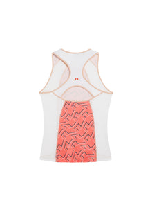 Women | Miriam Print Top | Outline Bridge Wave Coral