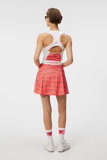 Women | Miriam Print Top | Outline Bridge Wave Coral